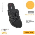 Sandal Papirut Sol Karet Anti Licin Selop Model Butterfly Vandorra. 