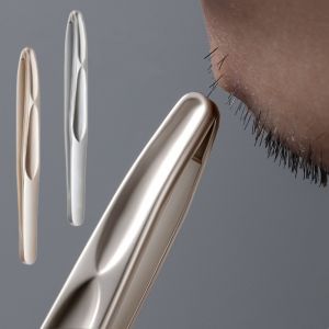 Round-Tip Beard Tweezers Eyebrow Facial Hair Removal Tool Seamless Grip Precise Trimming Tweezers Durable Beauty Tools for Men