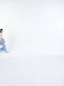 Pleated and Drawstring Half Skirt