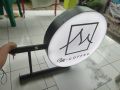 Neon Box Bulat Dua Sisi Akrilik 50 cm. 