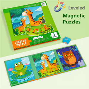 Kids Magnetic Puzzles Toddlers Leveled Puzzles for Kids Age 2 Up Preschool Learning Jigsaw Puzzles Travel Games and Travel Toys for 2 3 4 5 6 Years old Boys and Girls