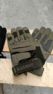 Găng tay xe máy full ngón Black Hawl - găng tay đi phượt - tập gym