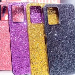 เคส สำหรับ รุ่น OPPO RENO12/12PRO RENO 12F A57(4G)/A77S A57(5G)/A77(5G) เคสยางไฮบริดแข็งฝาหลังแฟชั่น เป็นประกายแวววาววิบวับเคสโทรศัพท์ป้องกันการตก