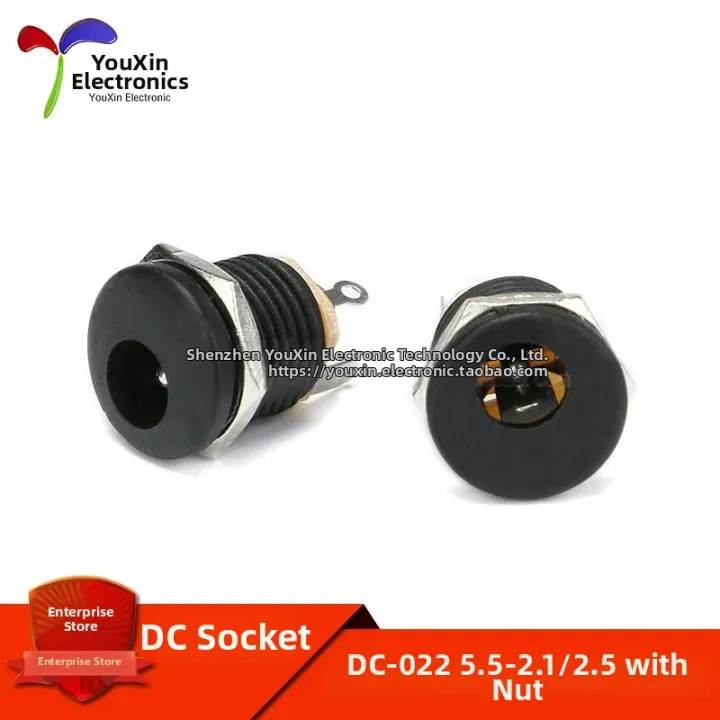JISULIFE | Circular Threaded Power Socket with Nut for Panel Mounting ...
