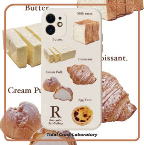 Liquid Silicone Bread Shape Full Cover Phone Case Funny Prank Compatible with  17Nova14 Huawei P70Mate70 Xiaomi 15 OPPO Reno14