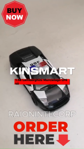 Kinsmart Lamborghini Murcielago LP640 Police Diecast Vehicles Collectibles Model Car RIC (14900) Raion Toys for Boys
