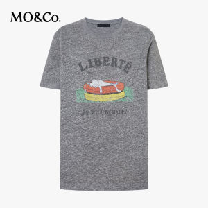 MO&Co. | Antibacterial Loose H-shape T-Shirt Summer Linen Cute Pet Print