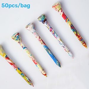 30pcs/50pcs Wooden golf tee 70mm golf studs camouflage tee golf accessories