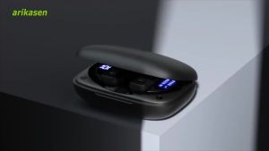 Ear Buds Wireless Earbuds Bluetooth Headphones with 80H Playtime LED Display Case Over-Ear Hook with Mic Stereo Sound