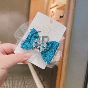 Jepit Rambut Korea Anak Perempuan Aksen Pita Frozen Manik Kristal Aksesoris Fashion Rambut AK206 ZIORRA