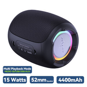 ZEALOT S53 Bluetooth Speaker Wireless Subwoofer Portable TWS Hifi Bass Stereo Support Memory Card AUX USB Disk