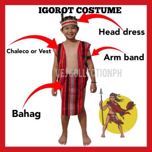 VEJ CO  IGOROT KIDS COSTUME  SET / COSTUME IGOROT SET