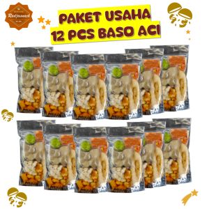 PAKET HEMAT 12 BUNGKUS BASO ACI INSTAN RADJASNACK