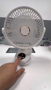 Clip Fan Rechargeable Clip-on Fan with Night Light Portable Mini Fan Desk Electric FanRecha 15000mAh