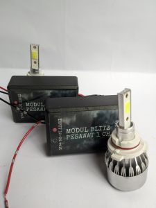 LAMPU ROTARI TANPA TOPLES + MODUL BLITZ PESAWAT 1 KALI KEDIP 12/24 VOLT