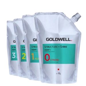 Kem Uốn Duỗi Goldwell Structure + Shine - Agent 1 Dành Cho Tóc Siêu Khỏe(0) Khỏe (1) Trung Bình(2) Yếu(3) 400ML