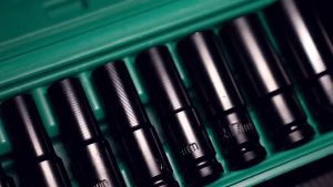 ISKU Mata Shock Set Extention Impact 1/2 8-24mm Kunci Socket Set 10 pcs High Carbon Steel Pajang