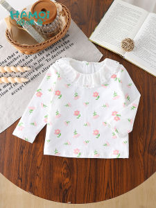Hamqi | Long Sleeve Autumn Lace Print Blouse