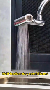 4In1 Waterfall Faucet 360° Rotation Multi functional Faucet stainless Sink Kitchen Faucet