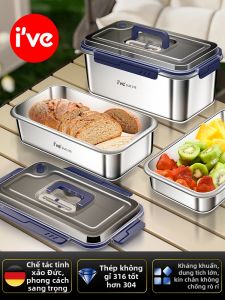 IVE | Hộp Bảo Quản Chống Hôi 304 Thép Không Gỉ Cấp Thực Phẩm