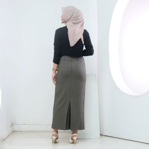 ROK SPAN REMPEL PANJANG/ ROK KERJA PANJANG