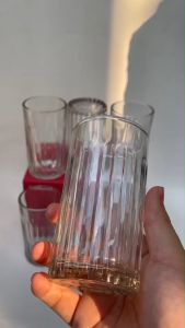 Set Gelas Minum Transparan Citinova Fluvi Elegan 260ml (6 pcs)