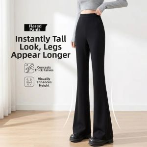 YAYANGREN | High Waisted Tight Flare Leisure Pants for Petite