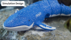 Kids remote control shark Toy electric toy  rc toy water toy cool lights and water spray gift for boys