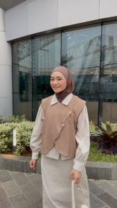 Celia Vest Outer / Rompi Wanita Korean Style / Atasan Wanita