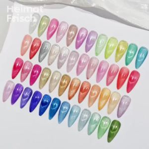 7 Món Gel Bộ Sơn Móng Tay Lung Linh Cầu Vồng Mắt Mèo Lấp Lánh Từ Tính Sơn Móng Tay Không Cồn Lâu Dài Acrylates Copolymer