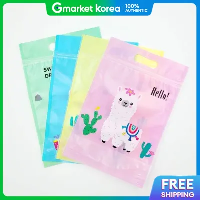 50 Character Gift Packaging Zipper Bags (Alpaca)
