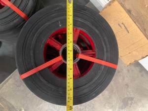 รถเข็นล้อยางตันขนาด 6 นิ้ว 8 นิ้ว 12 นิ้ว