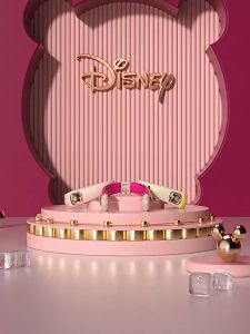 Neck Fan 12000 mAh Disney Limited Multi-Speed Mode USB Fan Brushless Motor Cooler Wireless Hands-Free Hanging USB Charging Lazy Dual Cooler