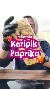 Serigale Keripik Sayur Paprika Premium Bell Pepper Chips Camilan Diet Sehat Rendah Kalori