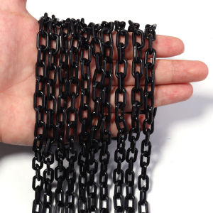 10pcs/lot 50cm Colorful Acrylic Chains Square Bulk Link Chains For Jewelry Making Connector DIY Phone Chain Bags Accessories