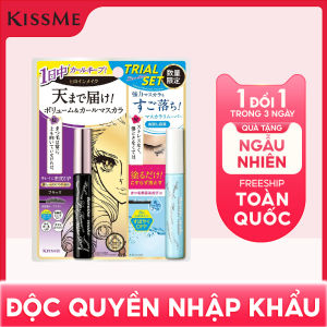 Set Mascara Dày Rậm Mi Và Tẩy Trang Nhanh Làn Mi Kissme Heroine Make ( Combo Mascara 6G Và Tẩy Trang Mi 4mL )