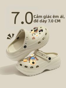 ANSHANGFEN | Dép Sandal Đế Dày Tăng Kích Thước Chân Chống Trơn Trượt Kháng Mùi