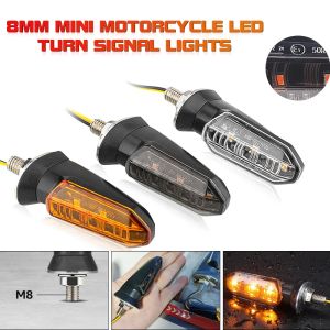 Motorcycle Turn Signal LED Blinker Amber Indicator Waterproof LED Lamp Universal 12V For Honda CBR500R CBR650R CRF250L Rebel 500