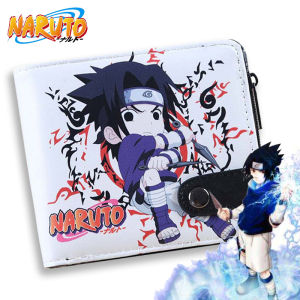 Naruto Short Wallet Boys and Girls Student Teenager Kids Sasuke Naruto Cartoon Animation Peripheral Coin Purse