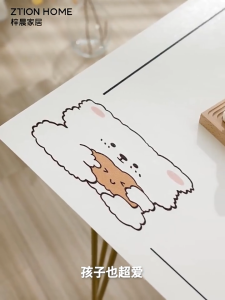 Taplak Meja Belajar Anak Anti Slip & Alas Meja Lucu Kulit Anti Air