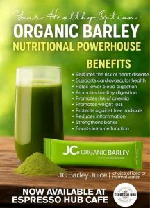 JC Organic Barley Powder Drink – Natural Health Support Anti-Oxidant Energy Booster