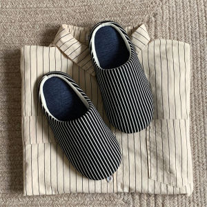 XIXITIAO | Ins Minimalist Black and White Stripe Sweat Absorption Slippers
