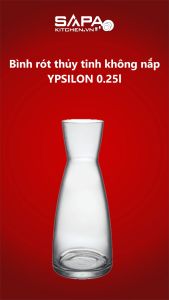 Bình Thủy Tinh Không Nắp Ypsilon Bormioli Rocco - 0.25 Lít