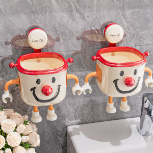 Wall-Mounted Suction Cup Face Towel Storage Box Bathroom Waste Utilization Washstand Hanging Organizer Plastic Material