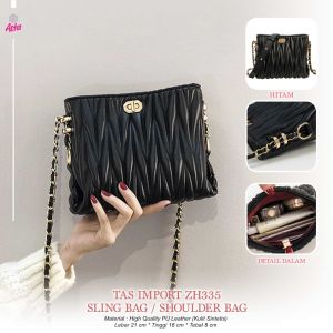 BISA COD Tas Keren Import Sling Bag / Shoulder Bag / Hand Bag High Quality Tas Import ZH335 Koleksi Tas Kerenz