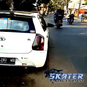 PROMO Knalpot bolt on Avanza Xenia Rush mufler Hks gronel dan JS Racing BURNTIP biru