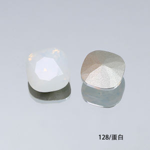 East Ocean Crystal Nail Drill 8mm Fat Square Sharp Bottom Flashing Glass Crystal Nail Decoration K9 DIY Sparkling Drill