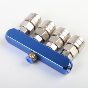 หัวเชื่อมเร็วท่อลมดันแรงดันสูง สามทางตรง ห้าทาง ห้าทาง หัวเชื่อมแบบต่อเชือกแบบล็อคตัวเอง เครื่องมืออุปกรณ์ อุปกรณ์อุตสาหกรรม