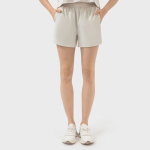 Womens Sporty Loose Fit Running Yoga Shorts Ice Sensation Quick Dry Breathable Fitness Gym Four-Quarter Pants Summer Abdomen