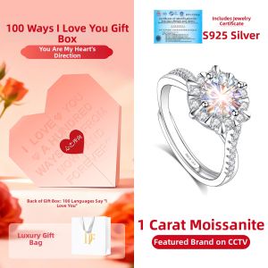 East Beauty | Mozan Diamond Silver Ring for Women Floral Design Proposal and Wedding Use